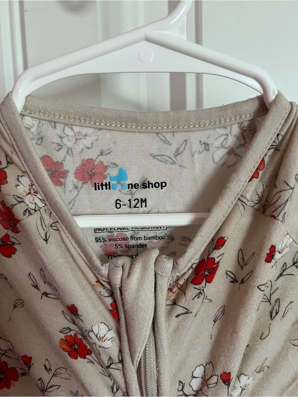 little one shop floral sleeper 12 month